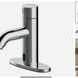 Seasons Touchless Bathroom Sink Faucet with Drain Chrome Brand New In Box