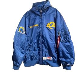 New era Alpha industries LOS ANGELES RAMS L-2B jacket size 2XL