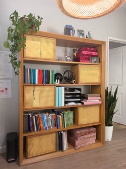 Joybird real wood bookshelf