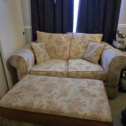 Couch / Sofa  Ottoman Country Shabby Chic