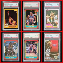Superstars Basketball Cards PSA Graded