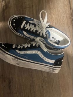Blue pearlized vans