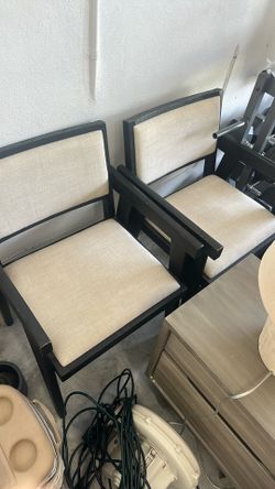 2 Arhaus Arm Chairs 