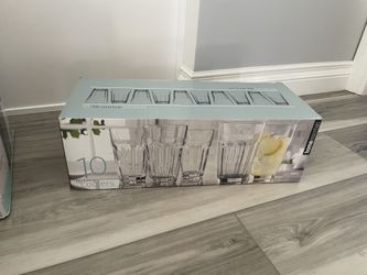 16 Ounce Glass Cups - Set Of 10 $10 OBO