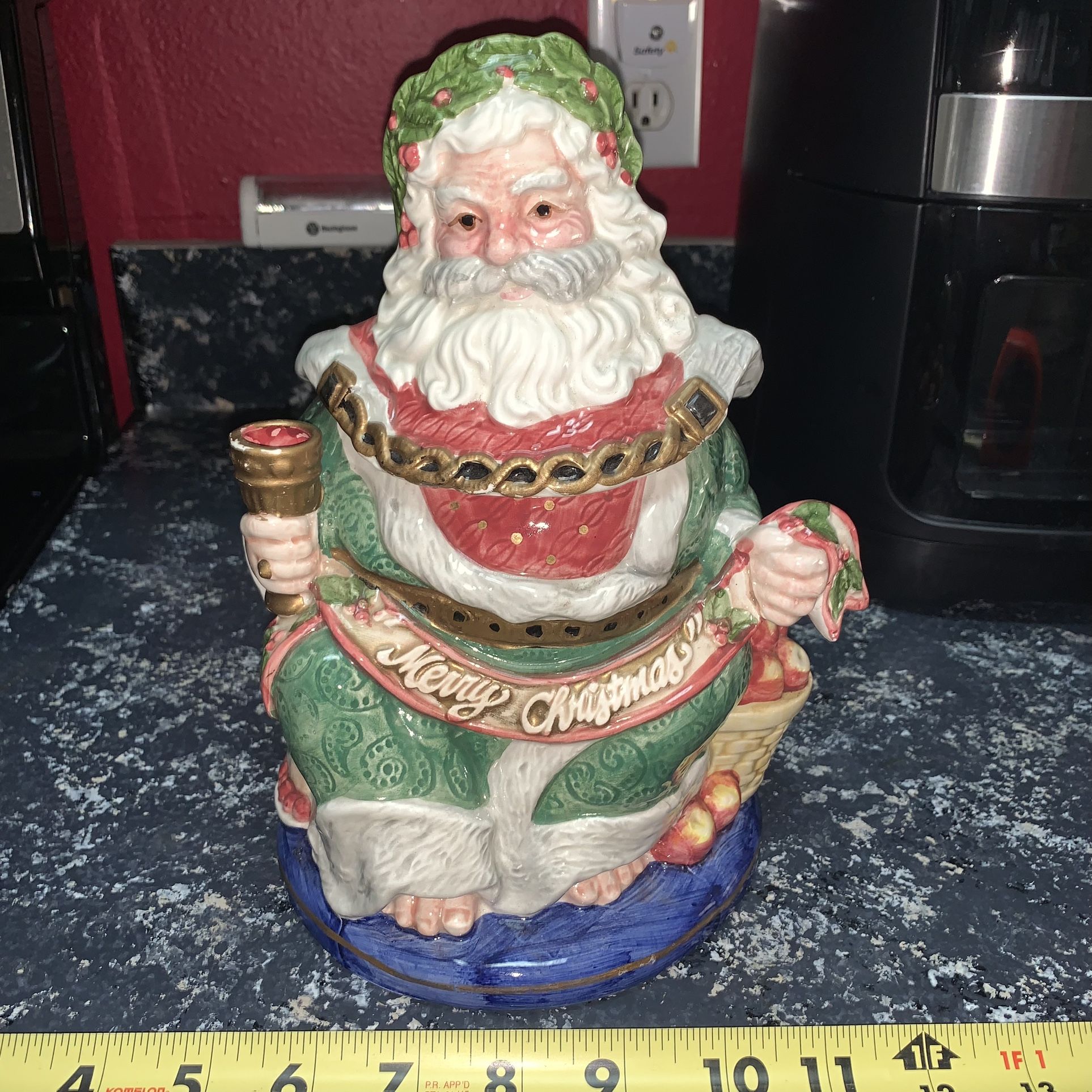 Vintage Santa Clause Cookie Jar Christmas 