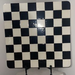 Checkered Decorative Plate 