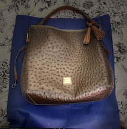 Ostrich Twist Strap Hobo 