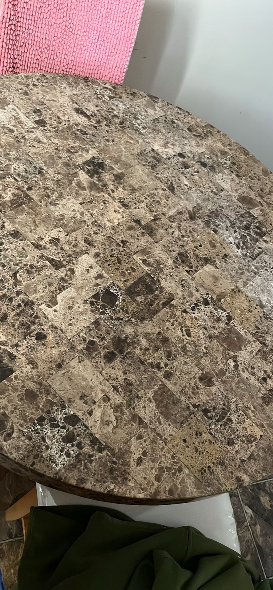 Marble Table Comes With Four Chairs