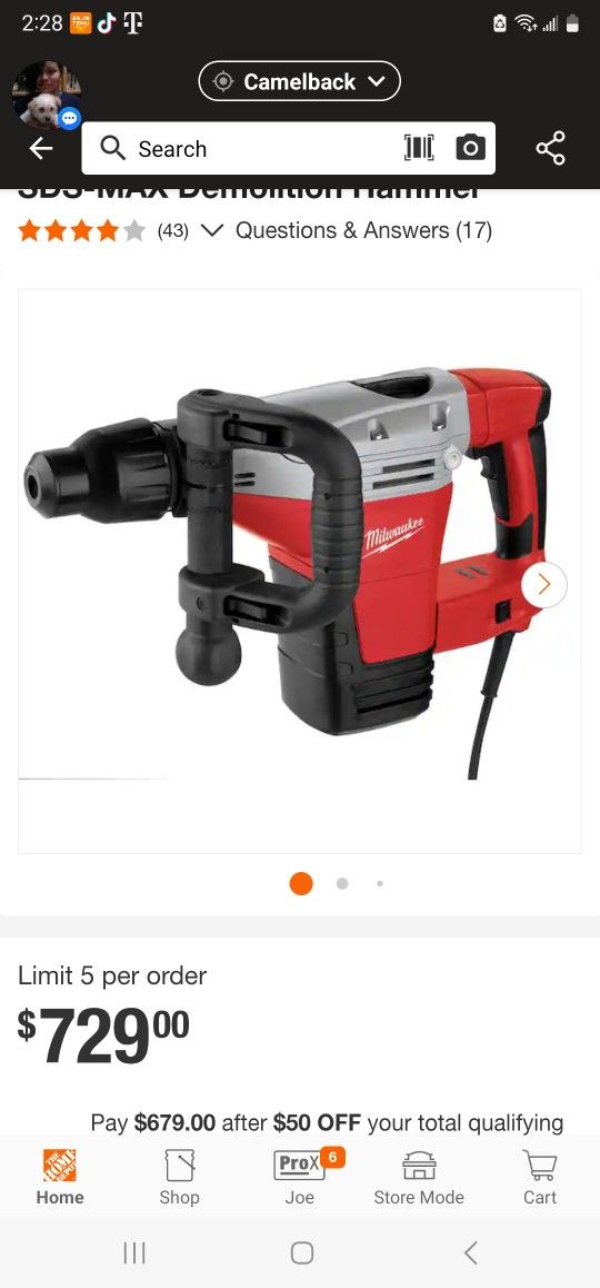 Milwaukee Hammer Drill New