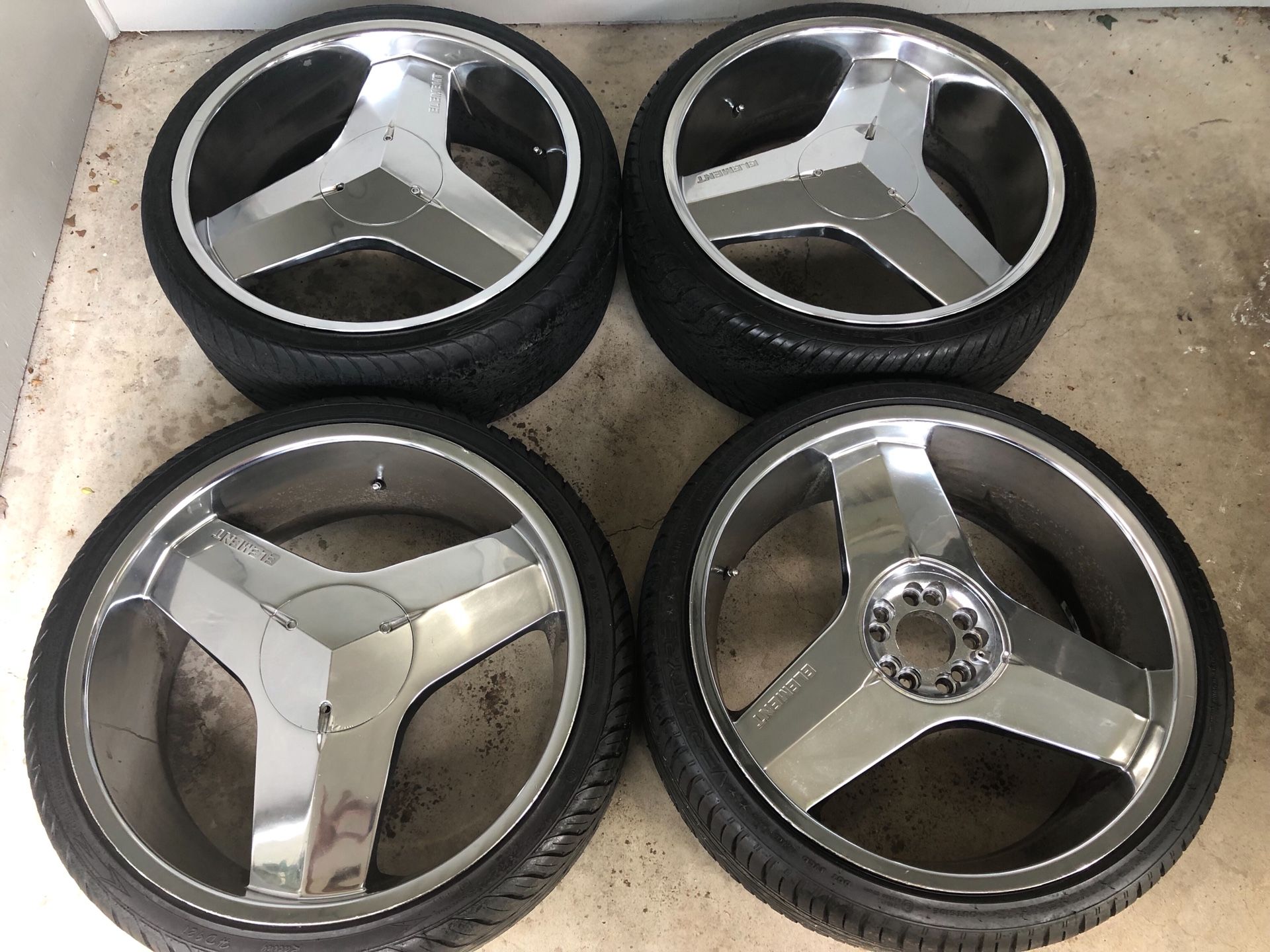 ELEMENT BLADES NISSAN LEXUS INFINITY BMW RIMS 22 INCH