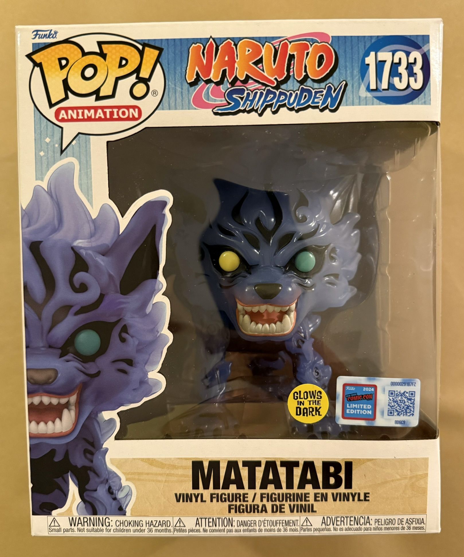 NYCC Sticker 2024 Limited Edition Funko Pop! Matatabi Naruto Exclusive