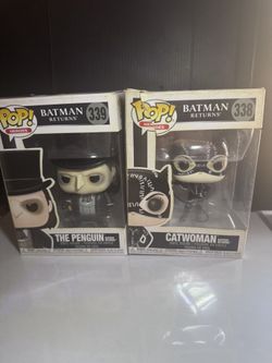 Funko Pop ! Batman Returns The Penguin And Catwoman