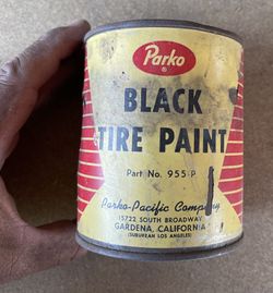 Vintage Patio Black Tire Paint Qt Can