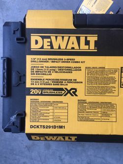 DEWALT 20 Volt MAX XR Lithium Ion Cordless Drill Driver and Impact