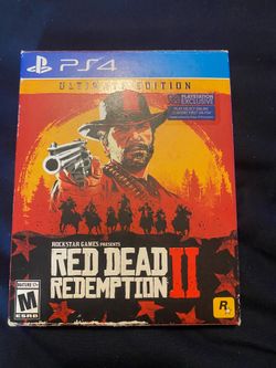 Red Dead Redemption II 2: Ultimate Edition (PS4, PlayStation 4) CIB Collectors