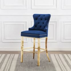 Single armless dining counter chair