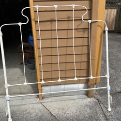 Antique Wrought Iron Bed Frame Hanging Plant Trellis Buy Two Parts Separate Or Together. 