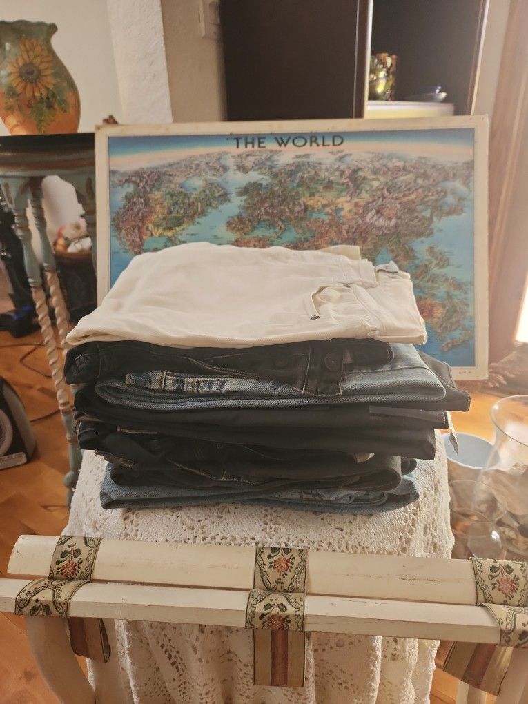 10 Pairs Of Levi Jeans And Designer Dresser Jeans
