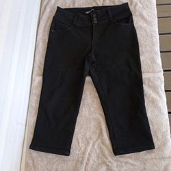 Vintage Violet Carpi black Capri Pants size 14P