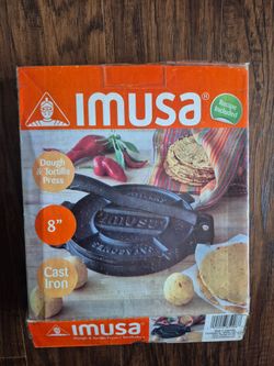 IMUSA Cast Iron Tortilla Press 8-Inch