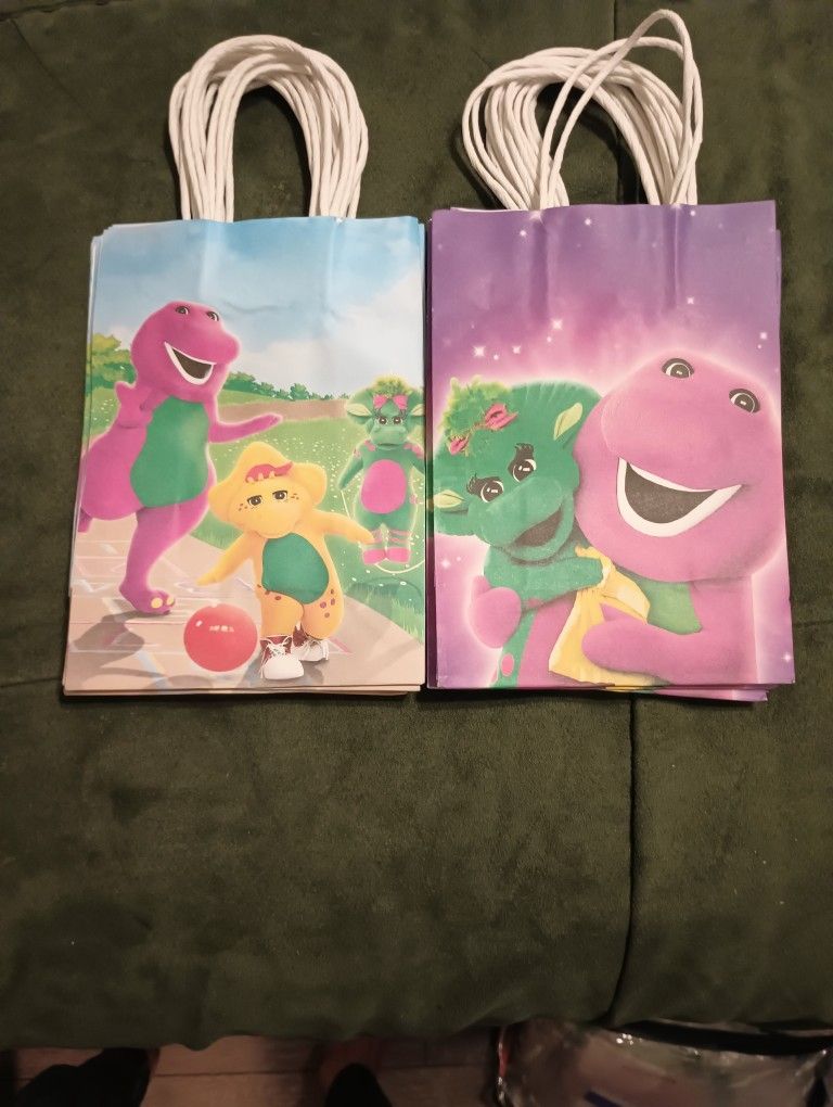 Happy Birthday Party Bags (Barney & Friends)