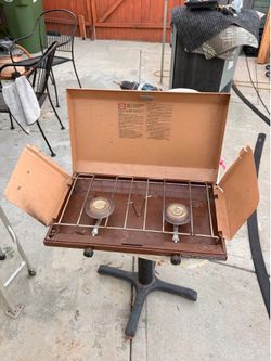 Vintage Primus Outdoorsman 2-Burner Propane Camping Stove