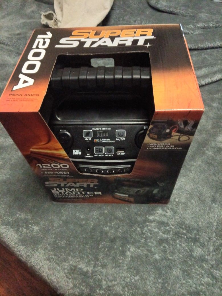 Jumpstart,Air Compressor, Flashlight