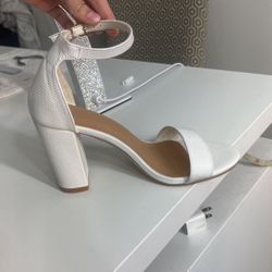White high heels 