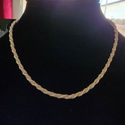 925 Sterling Silver Rope Necklace 