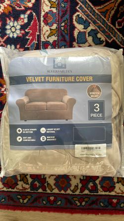 Velvet furniture cover