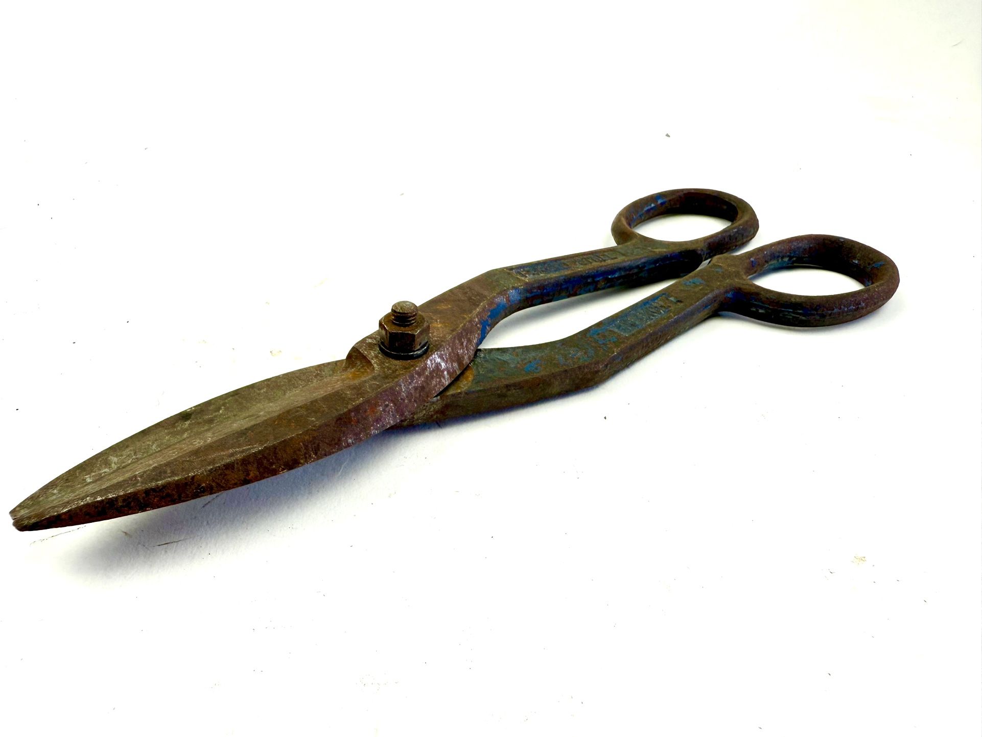 Vintage Drop Forged Steel Metal / Tin Snips Shears 10”