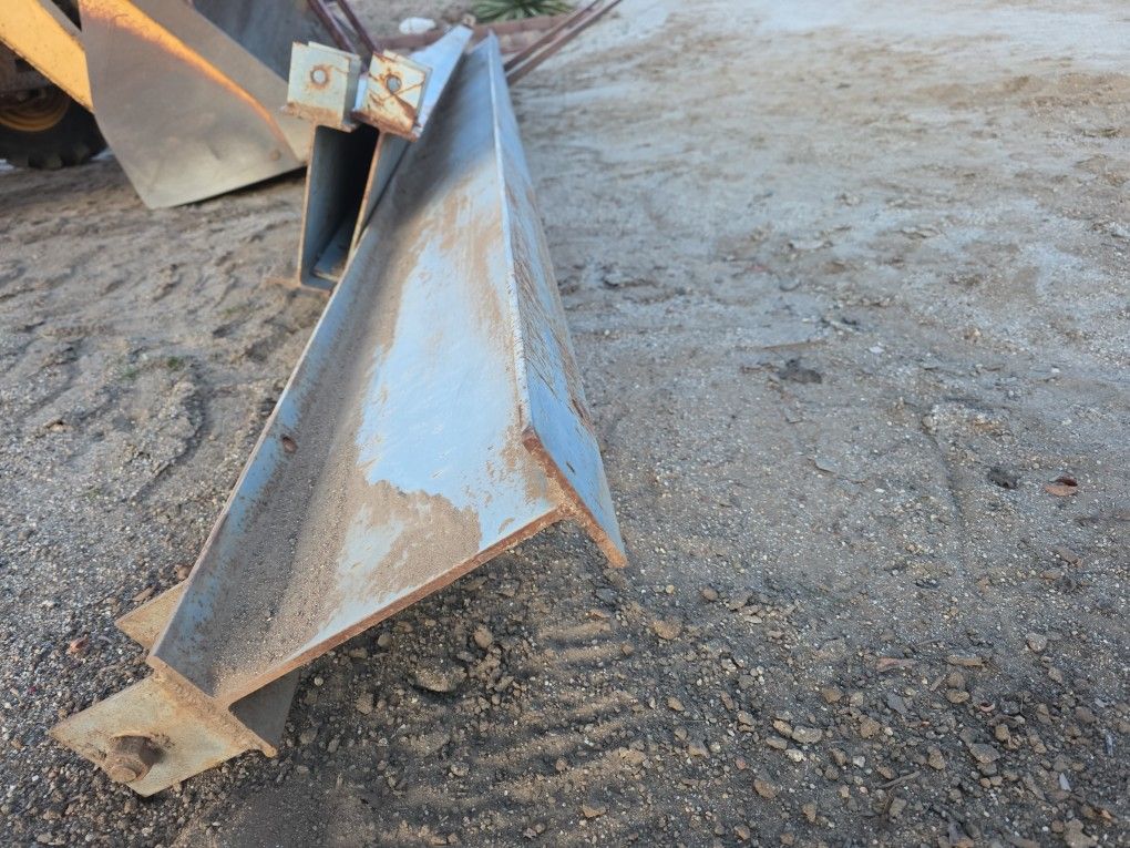 I beam 4x10 Quarter inch thick. I have 5 of them.16 Long 8inches 15 Foot Long 4 Inches 13 Foot Long And 21 Foot Long