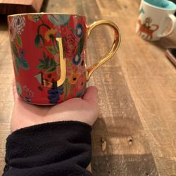 Anthropologie Monogram Mug