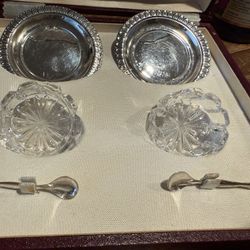 800 Silver Spoon And Plate (set Of 2)