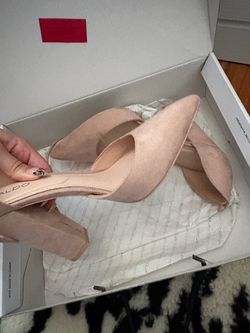 Nude blush pumps aldo