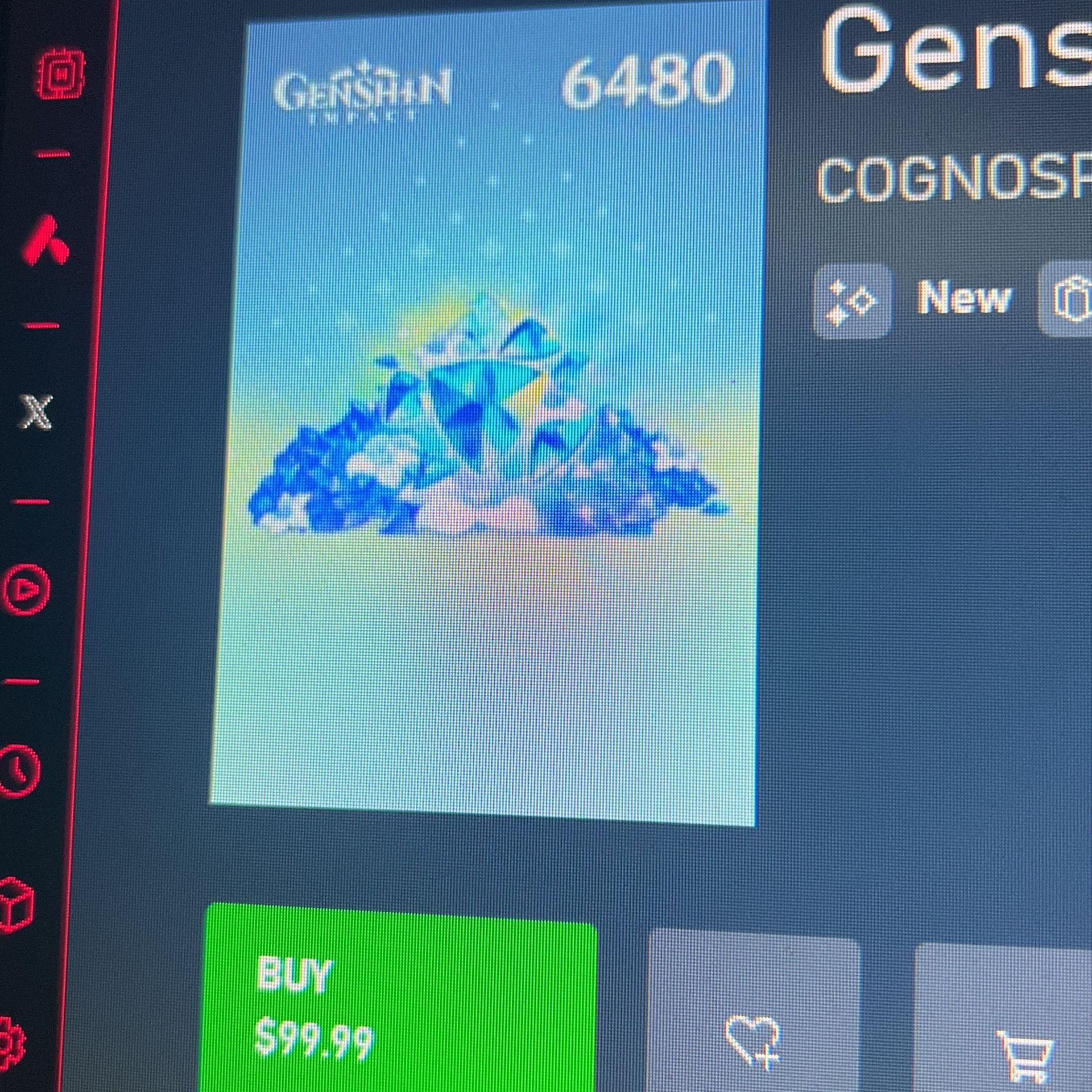 Genshin impact Crystals 8k