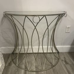 Glass Decorative Side Table (gold)