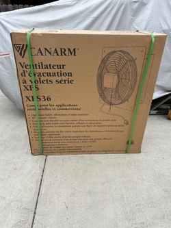 Canarm commercial exhaust fan brand new heavy duty 36”x36”x10”asking $350’