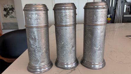 Vintage Pewter Tea Caddy