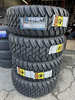 New Tire LT 35x12.50R20 RBP REPULSOR M/T3 125Q Set Of 4 Tires Finance Available