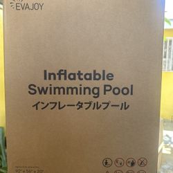 Evajoy Inflatable Pool, 92” x56” x20”