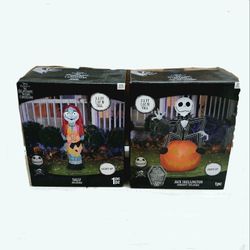 Halloween Nightmare Before Christmas Inflatables Jack And Sally