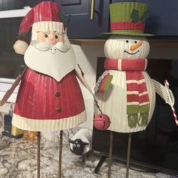Christmas  Santa  and Snowman  Decoration  check more pictures
