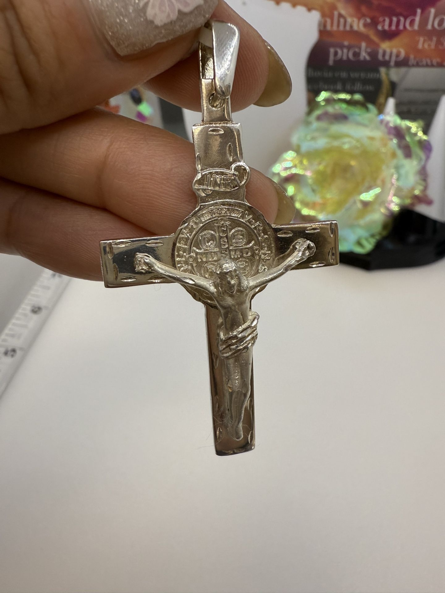 925 Sterling Silver Cross High Quality Mexican Silver Dije Plata Mexicana