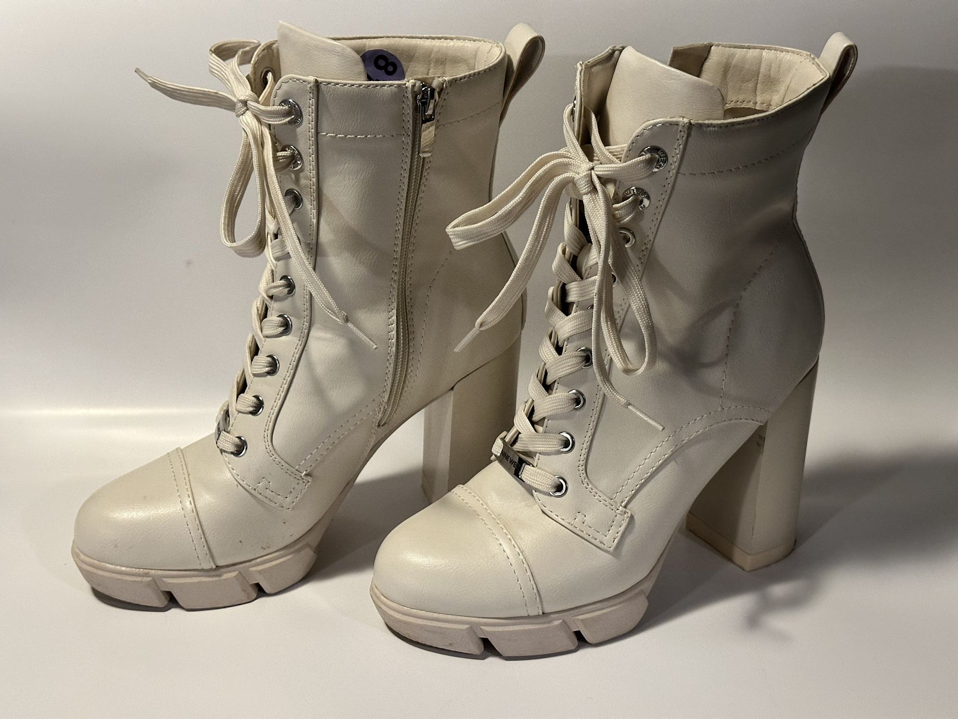 Ivory Nine West Boots