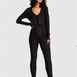 Victoria's Secret Pink Skeleton Onesie XL