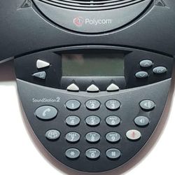 Polycom SoundStation 2 Corded Conference Phone - Black