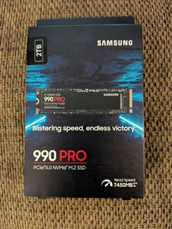Samsung 990 Pro 2TB NVMe M.2 SSD, Brand New / Unopened