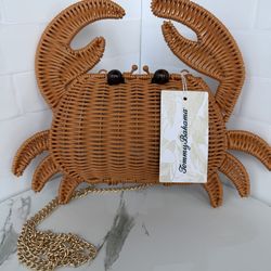 Tik Tok Viral Tommy Bahama Women's CRAB Purse Shoulder Bag Handbag NWT