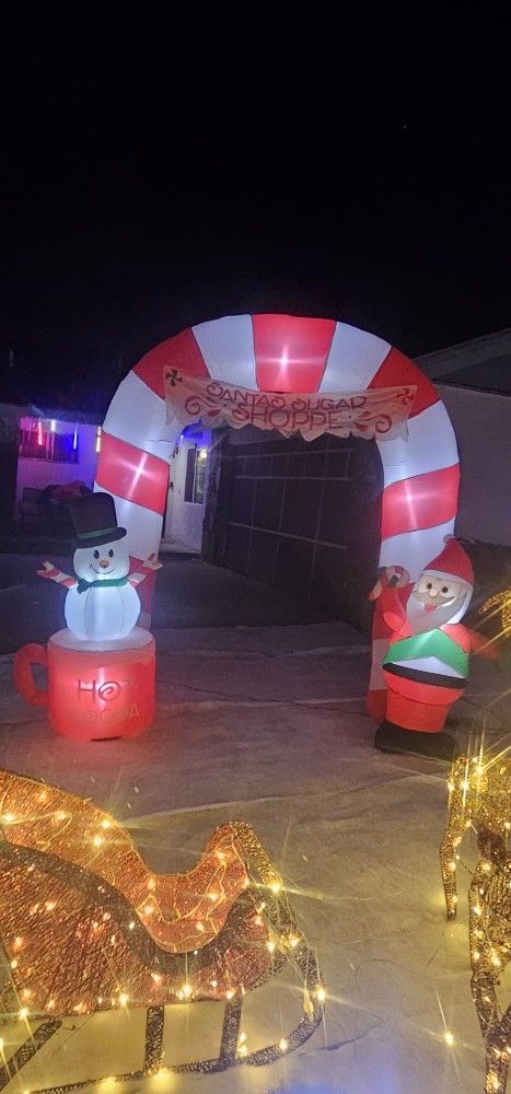 Candy Cane Christmas Arch 8ft